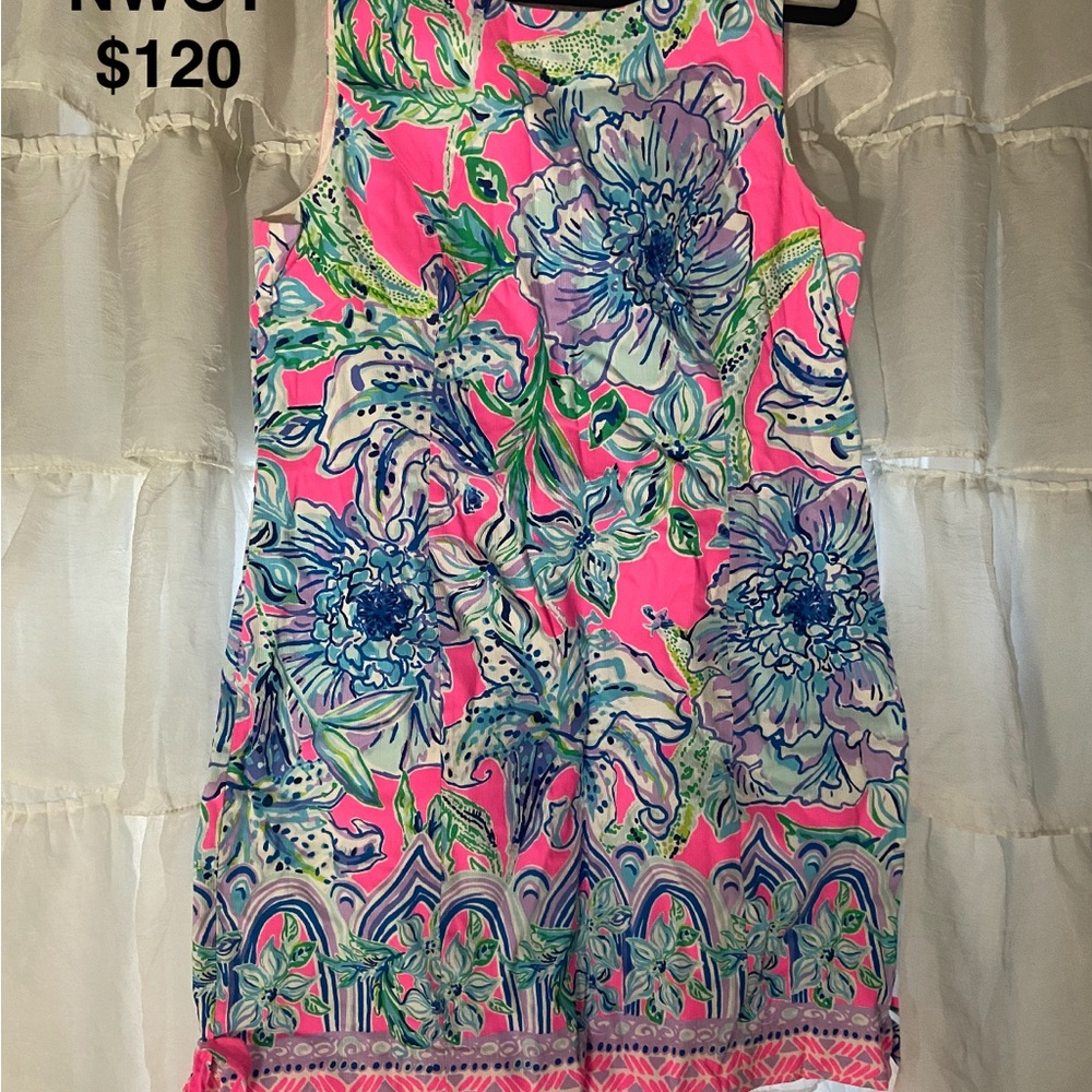 Vibrant Floral Sleeveless Lilly Pulitzer Dress